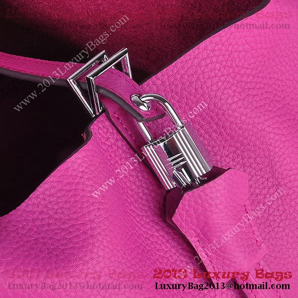 Hermes Picotin Lock PM Bag in Clemence Leather 8615 Peach