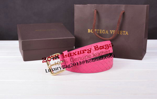 Bottega Veneta Intrecciato Nappa Belt 274483 Rose