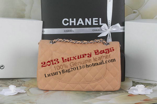 Chanel 2.55 Series Classic Flap Bag A01112 Beige Original Nubuck Cannage Pattern Leather Silver