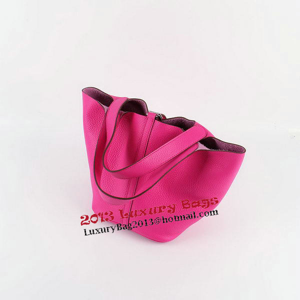 Hermes Picotin Lock PM Bag in Clemence Leather H8615 Rose