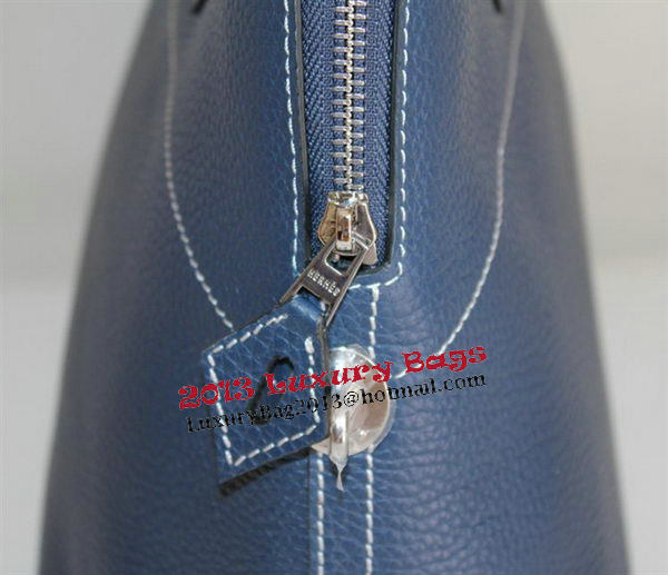 Hermes Bolide 37CM Calfskin Leather Tote Bags H509084 Royal