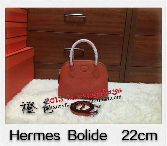 Hermes Bolide 21CM Calfskin Leather Tote Bag HB21C