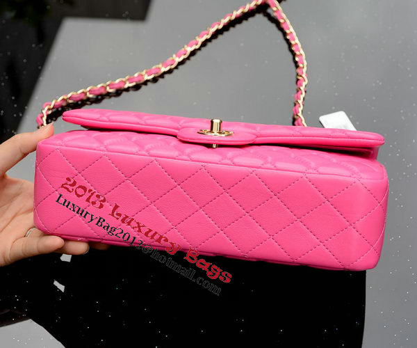 Chanel 2.55 Series Flap Bag Rose Sheepskin Leather A37586 Gold