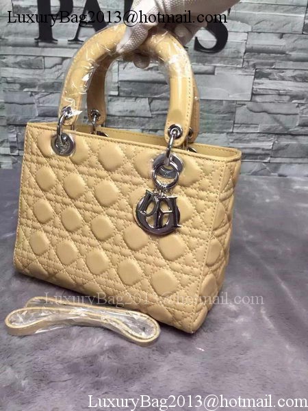 Dior Small Lady Dior Bag Sheepskin Leather CD6322 Apricot Dior Small Lady Dior Bag Sheepskin Leather CD6322 Apricot