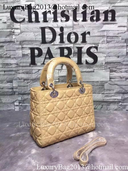 Dior Small Lady Dior Bag Sheepskin Leather CD6322 Apricot Dior Small Lady Dior Bag Sheepskin Leather CD6322 Apricot