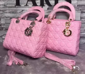 Dior Small Lady Dior Bag Sheepskin Leather CD6322 Pink Dior Small Lady Dior Bag Sheepskin Leather CD6322 Pink