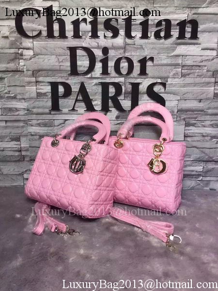 Dior Small Lady Dior Bag Sheepskin Leather CD6322 Pink Dior Small Lady Dior Bag Sheepskin Leather CD6322 Pink
