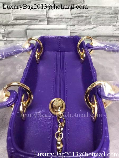 Dior Small Lady Dior Bag Sheepskin Leather CD6322 Violet Dior Small Lady Dior Bag Sheepskin Leather CD6322 Violet