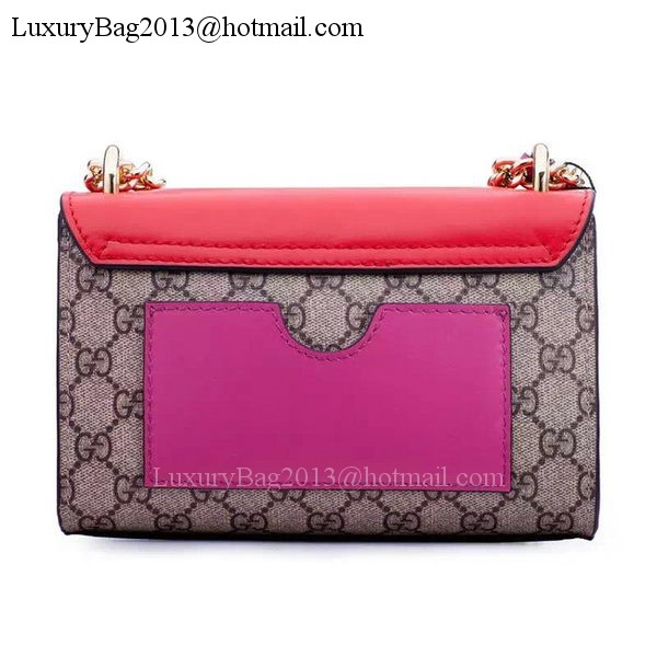 Gucci Padlock GG Supreme Shoulder Bags 409487 Red