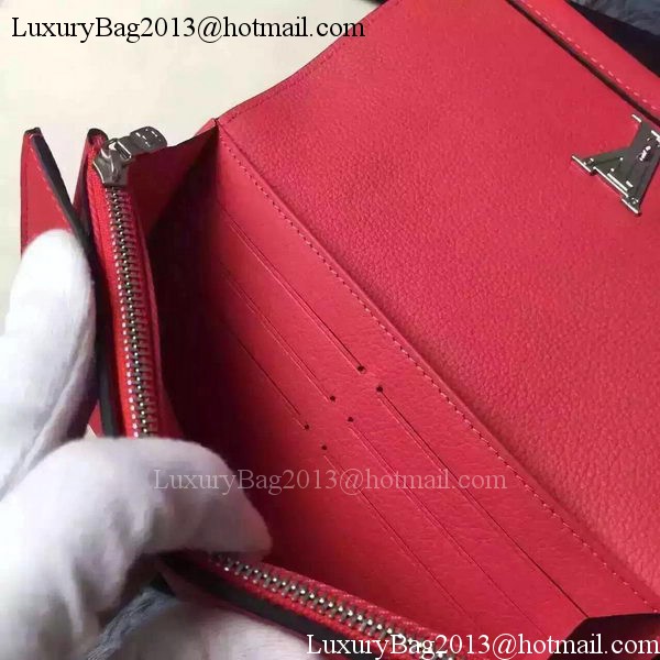 Louis Vuitton LOCKME II Wallet M62350 Red Louis Vuitton LOCKME II Wallet M62350 Red