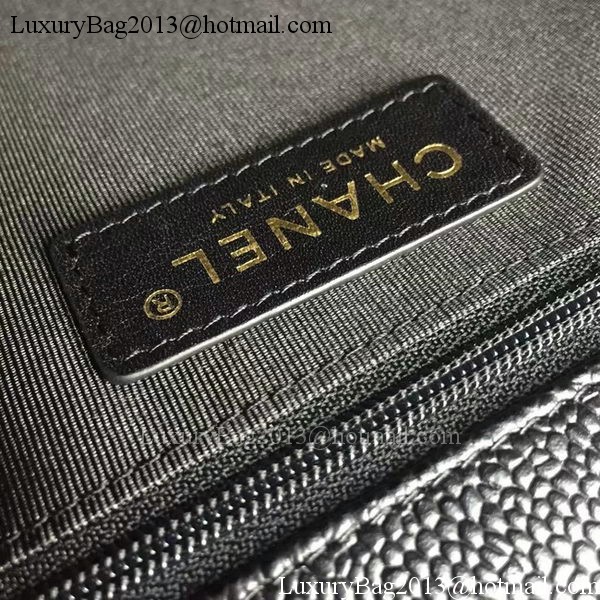 Boy Chanel Flap Bags Original Black Cannage Pattern A67088 Gold