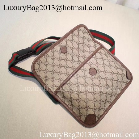 Gucci GG Supreme Belt Bag 493930 Brown