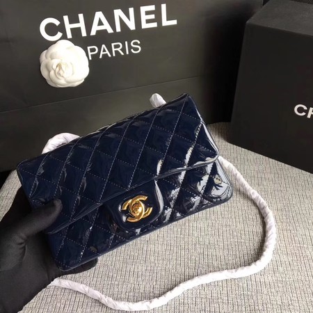 Chanel Classic Flap mini Bag Original Leather A1117 Royal