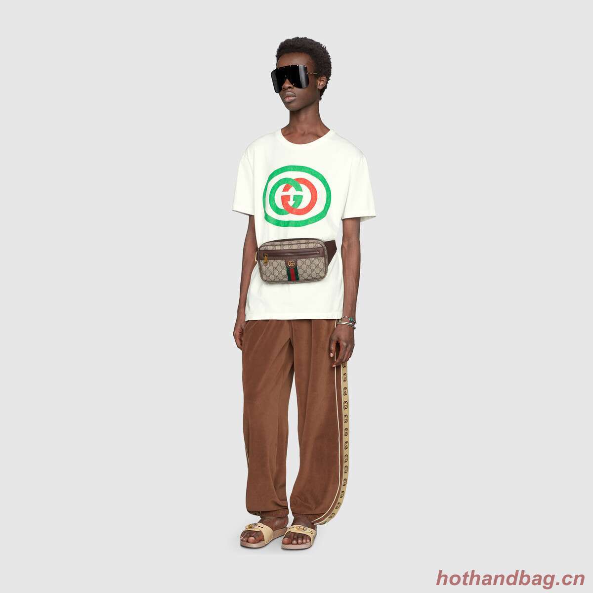 Gucci Ophidia GG belt bag 574796 brown