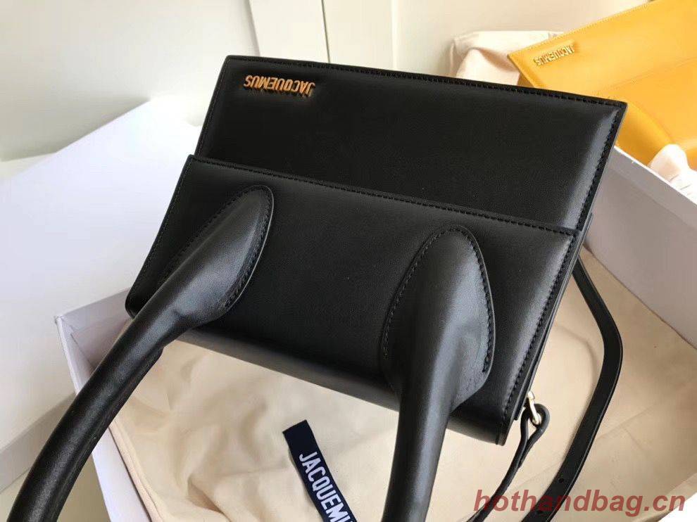Jacquemus Original Leather Top Handle Bag J76235 Black