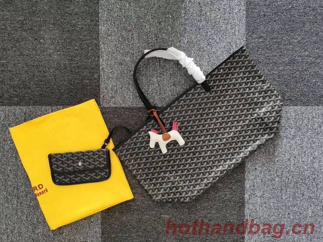 Goyard Calfskin Leather Tote Bag 6783 Black