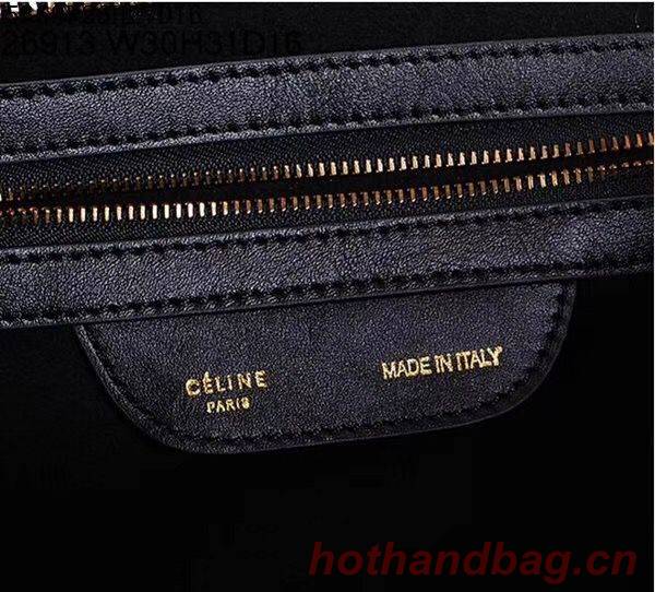 Celine Luggage Micro Tote Bag Original Suede Leather CL5369 Black
