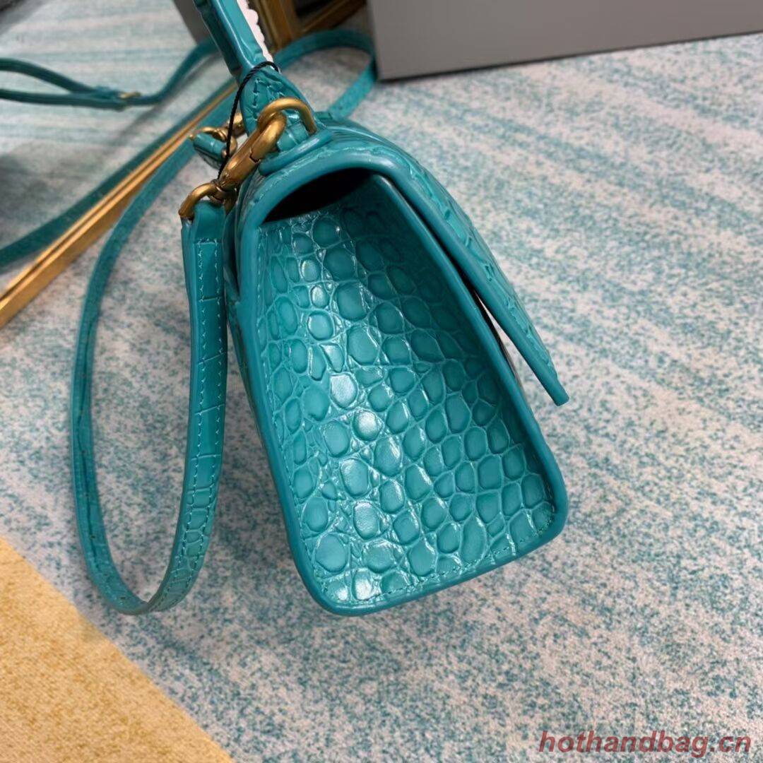 Balenciaga Hourglass XS Top Handle Bag 28331S light blue