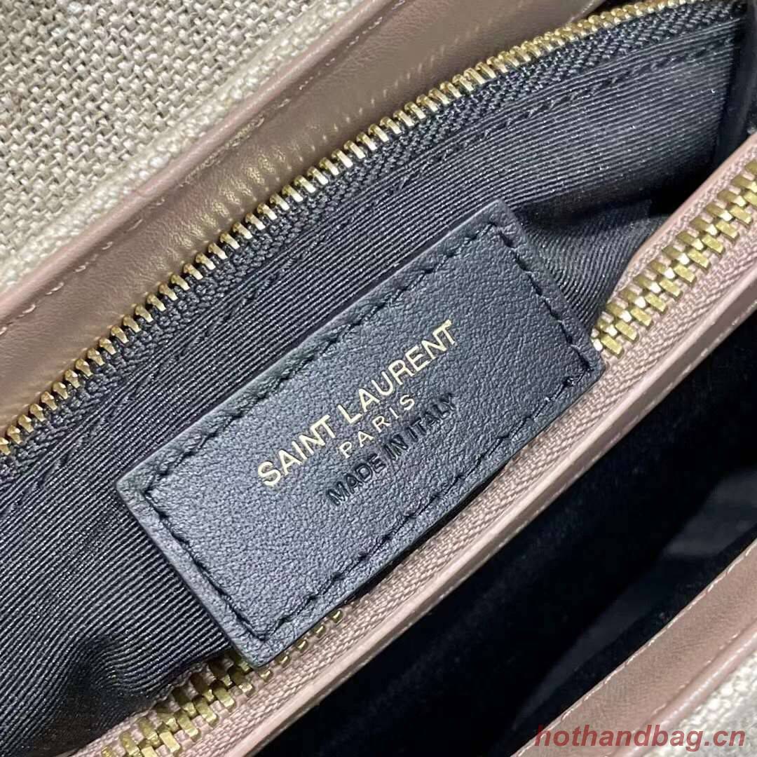 Yves Saint Laurent LOULOU SMALL IN QUILTED Y LINEN Y587216