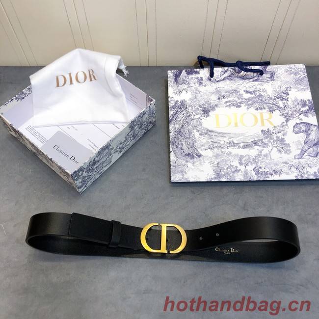 Dior Calf Leather Belt 30MM 2658 black