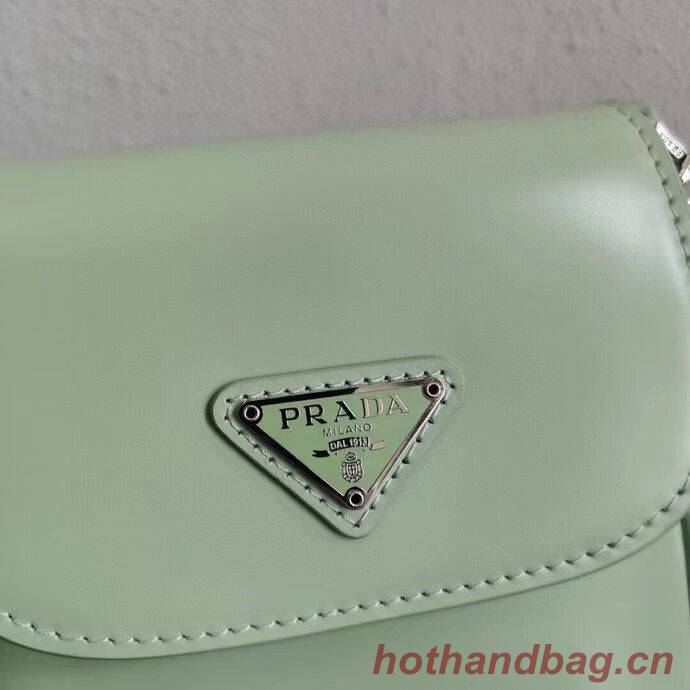 Prada Brushed leather mini-bag 1BH185 light green