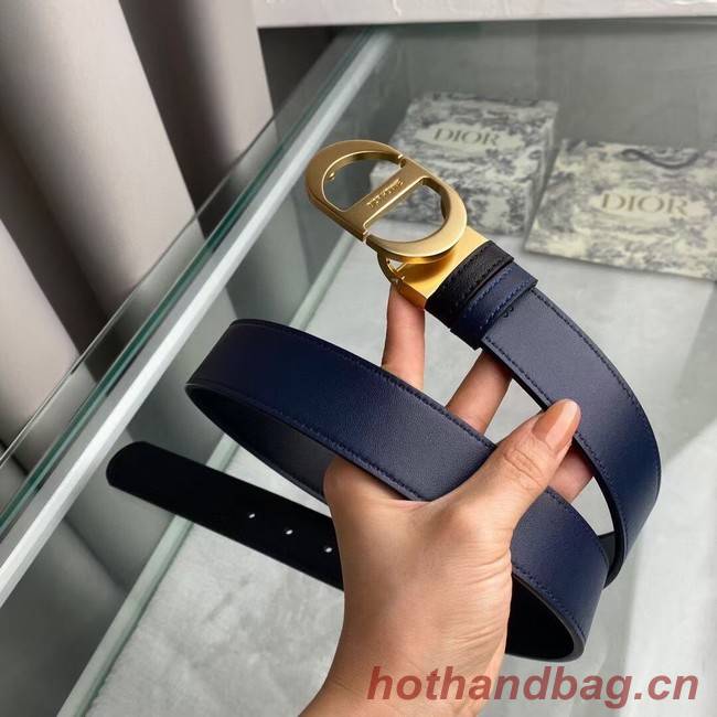 DIOR-ID BELT Raspberry Smooth Calfskin 35 MM B0114UM black