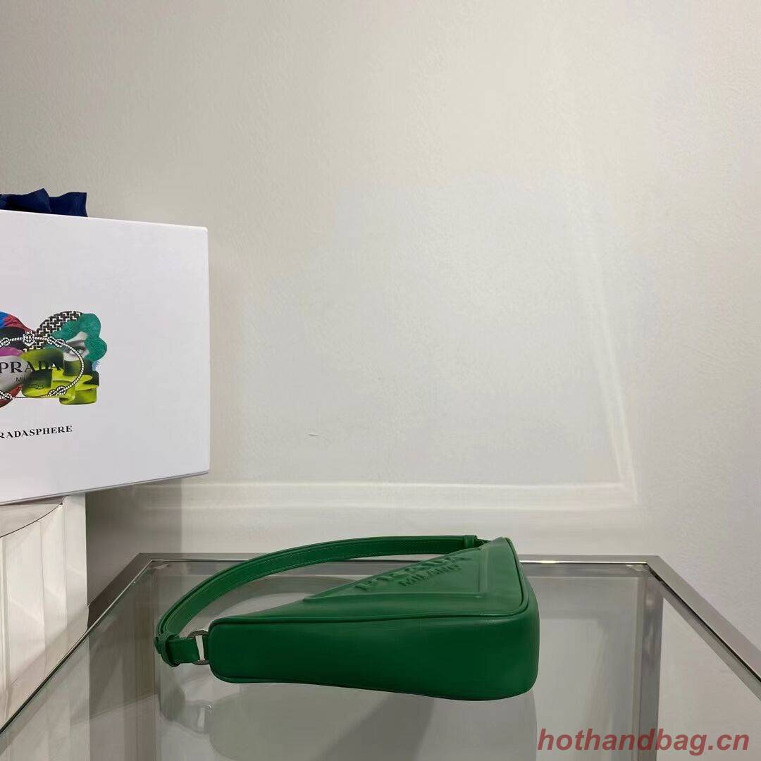 Prada Padded nappa leather handbag 1BE003 green