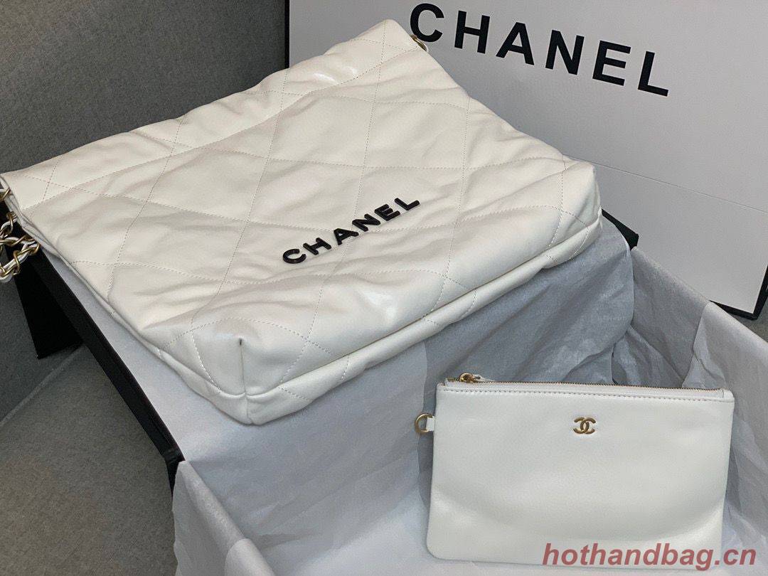 Chanel Calf leather shopping bag AS3261 White