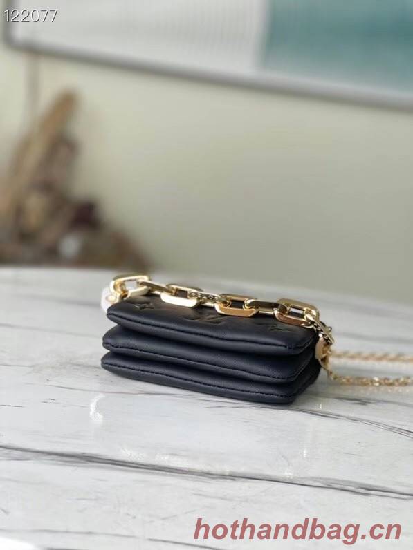 Louis vuitton WALLET ON STRAP BUBBLEGRAM M81125 black