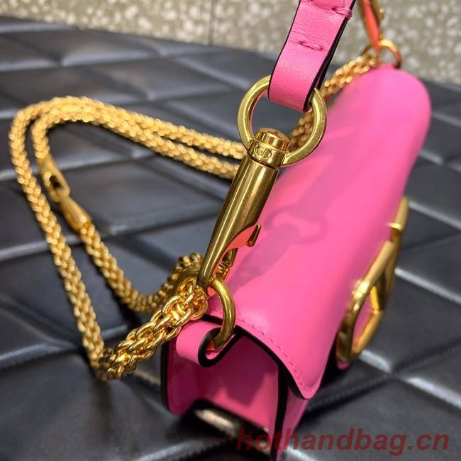 VALENTINO GARAVANI MINI LOCO Calf leather Shoulder Bag 1W2B0K rose