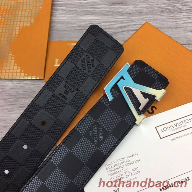 Louis Vuitton INITIALES 40MM MATTE BLACK BELT M0450S