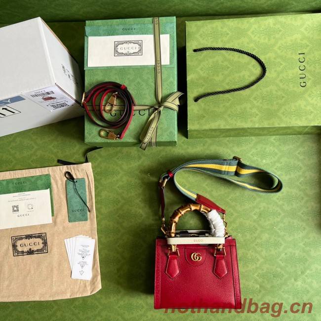 Gucci Diana mini tote bag 702732 red