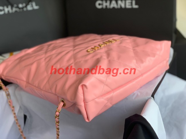 LARGE BACK PACK CHANEL 22 AS3313 LIGHT PINK&GOLD