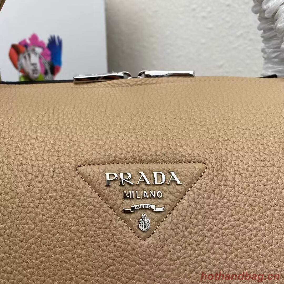 Prada Leather shoulder bag 1NC175 Sand Beige