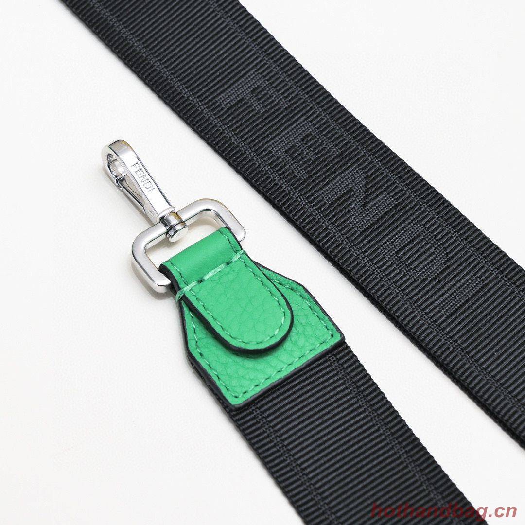 Fendi Peekaboo ISeeU XCross Small Original Leather Bag 2317 Green