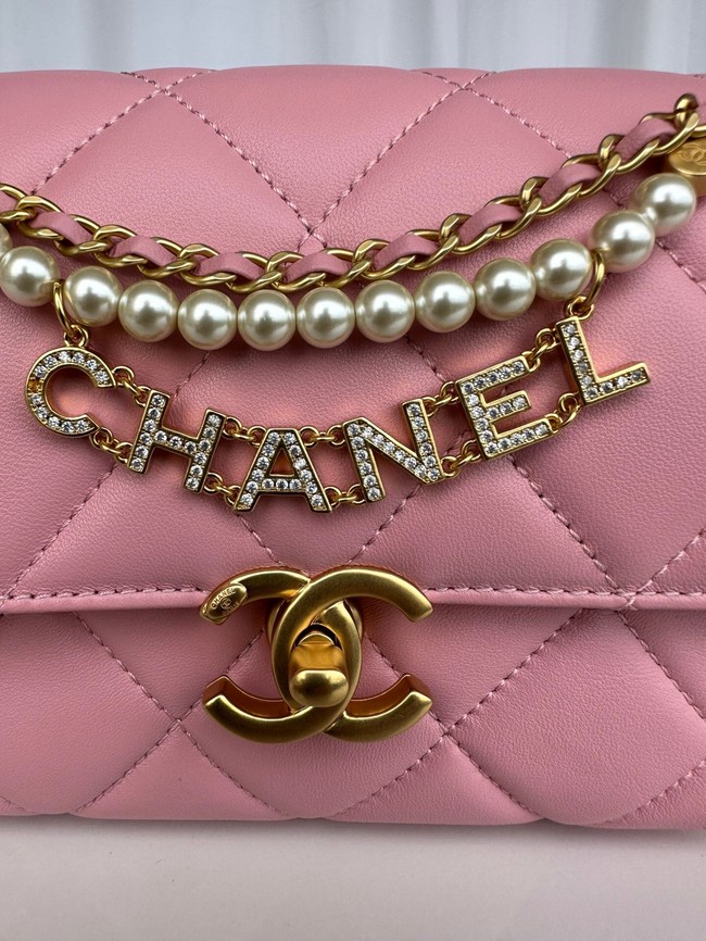 Chanel MINI FLAP BAG AS4986 pink