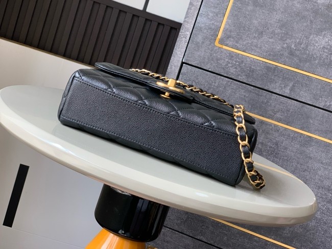 Chanel  Grained Calfskin Shoulder Bag AS5330 black