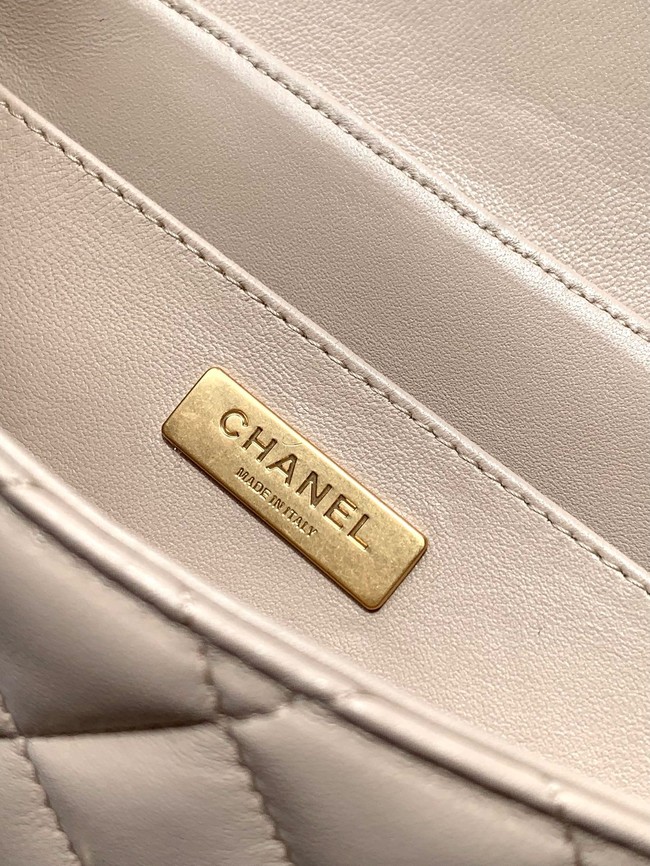Chanel SMALL FLAP BAG WITH TOP HANDLE AS5356 Cream