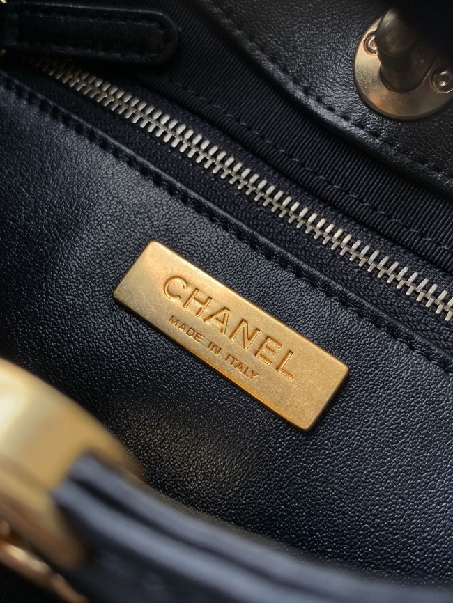 Chanel SUEDE 31 bag AP4133 black