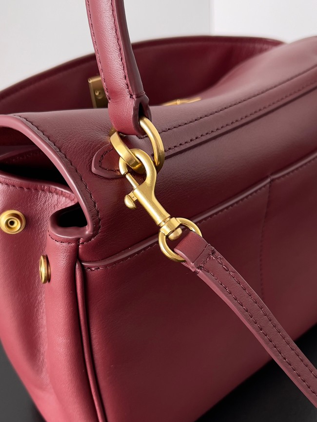 Balenciaga Rodeo Mini Handbag smooth calfskin 795456 Burgundy
