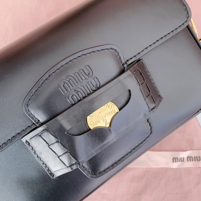 MIU MIU Leather Shoulder Bags 5BD270 black