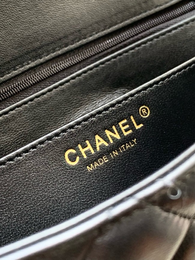 CHANEL FLAP BAG Lambskin AS5150 Black & White