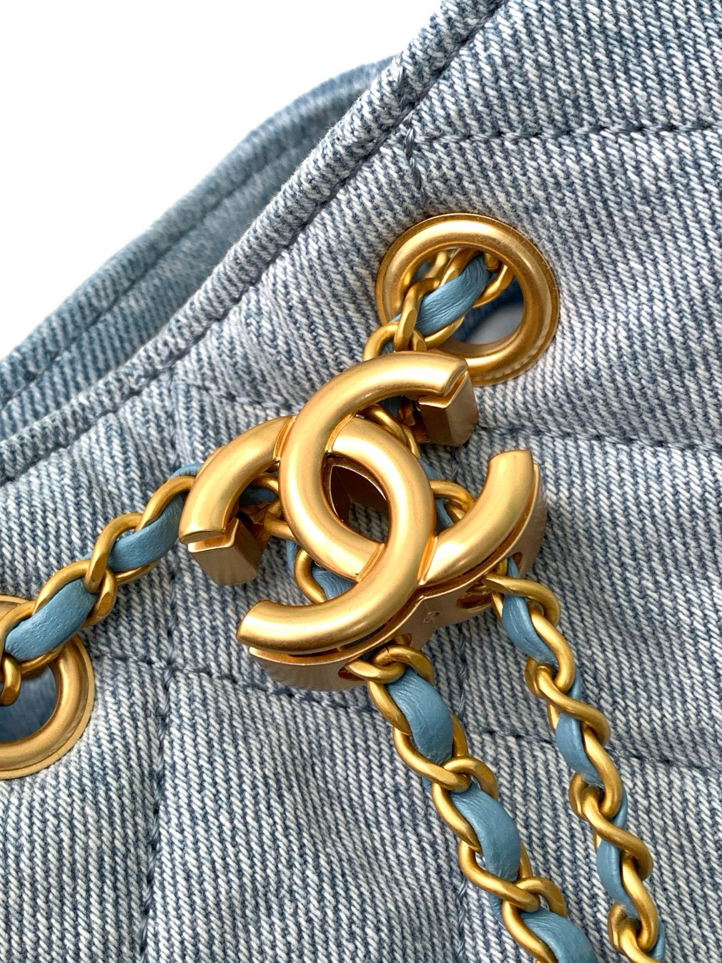 Chanel Denim HOBO BAG AS5231 blue