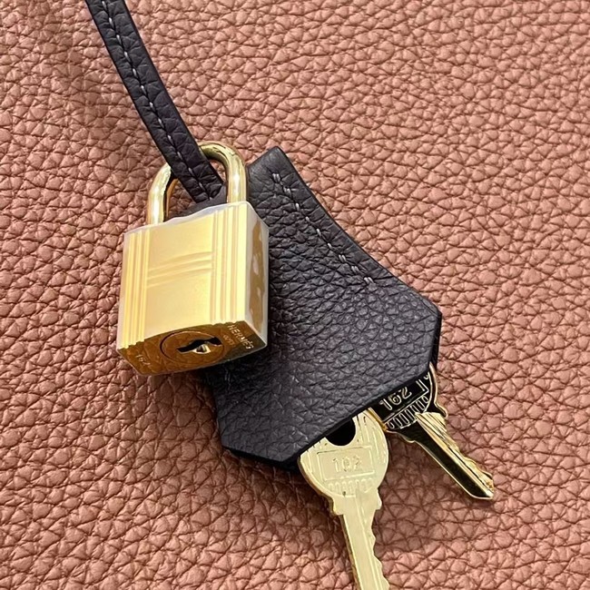 Hermes Birkin Tote Bag Original Togo Leather 6636 camel&coffce