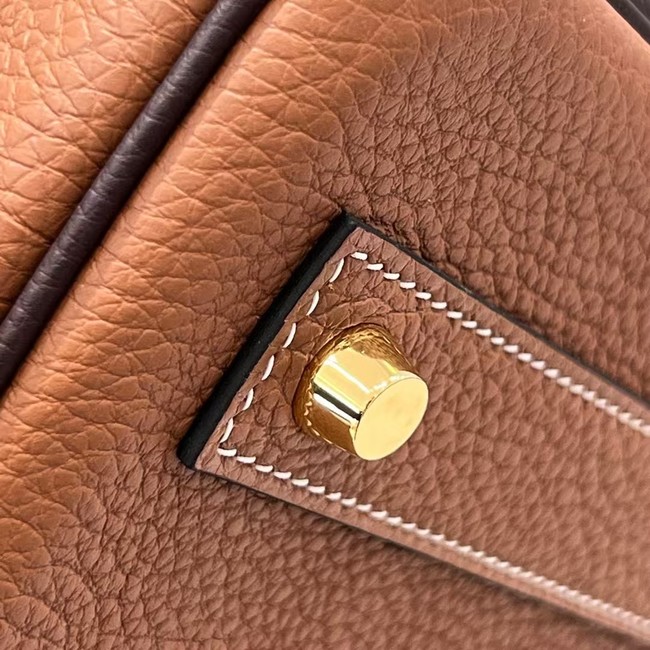 Hermes Birkin Tote Bag Original Togo Leather 6636 camel&coffce