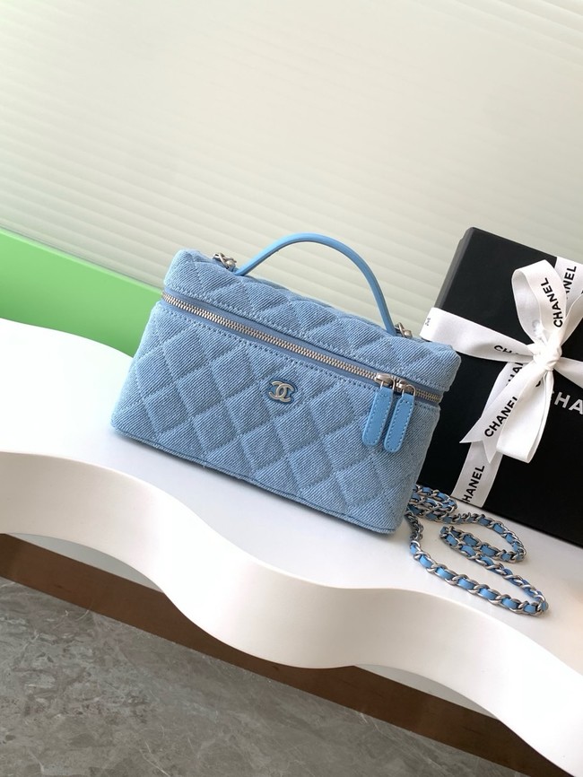 Chanel CLUTCH WITH CHAIN Denim AP4407 blue