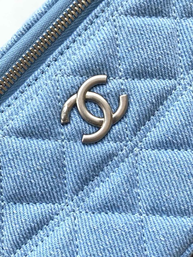 Chanel CLUTCH WITH CHAIN Denim AP4404-2 blue