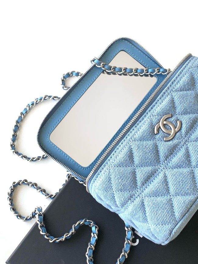 Chanel CLUTCH WITH CHAIN Denim AP4404-2 blue