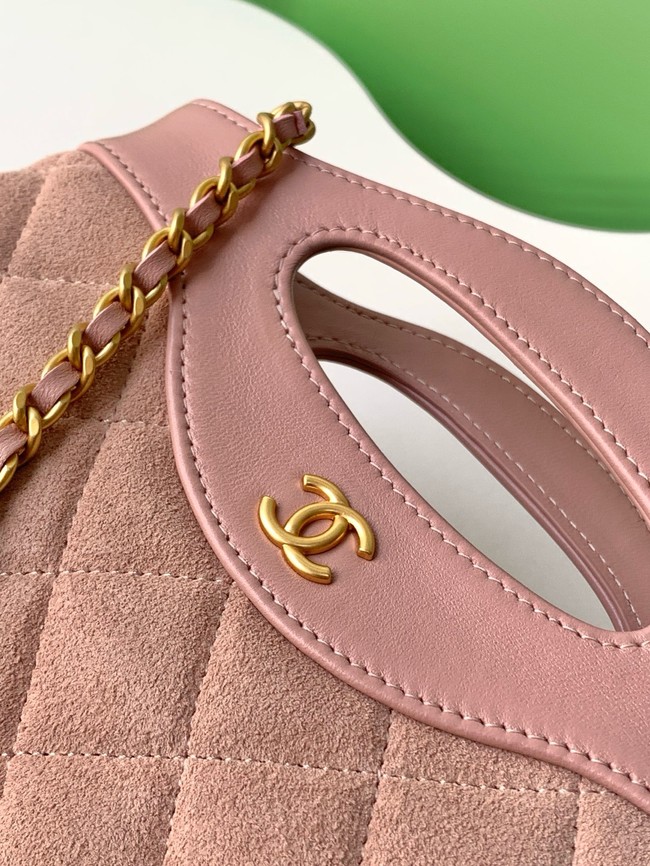 Chanel SUEDE mini 31 bag AP3656 pink