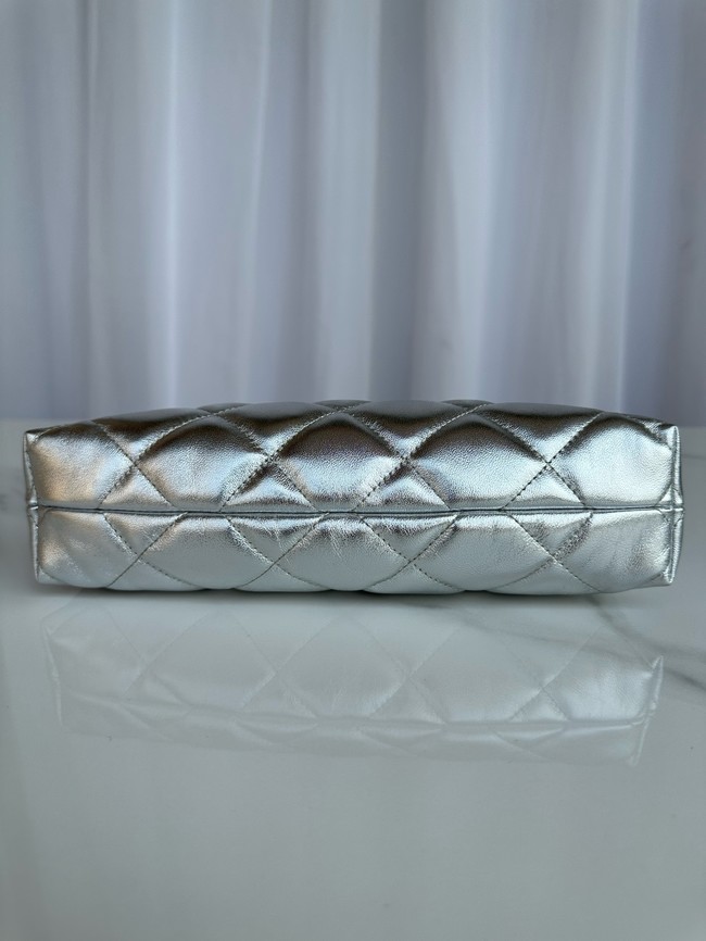 Chanel small HOBO BAG AS5528 Silver